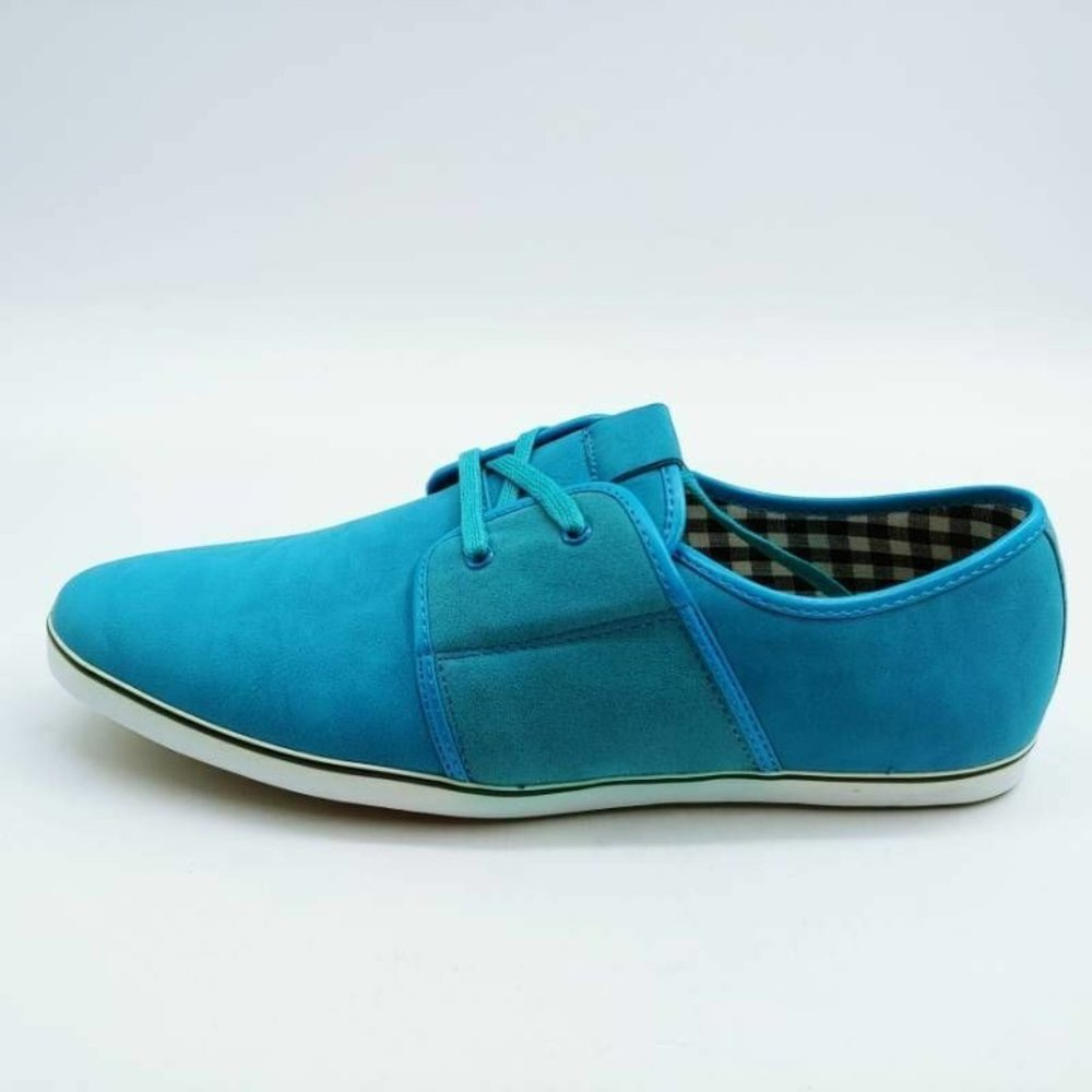 Arider Mens Blue Ben Sneaker Shoes Blue Lace Up Low Top 8.5 New